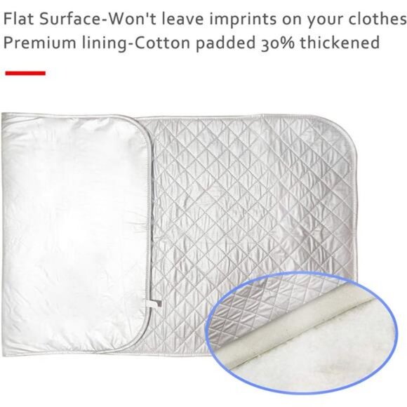 Ironing Mat,Extra Large Thickened (47.25 x 21.55 inch) Ironing Blanket Portable - Picture 7 of 8